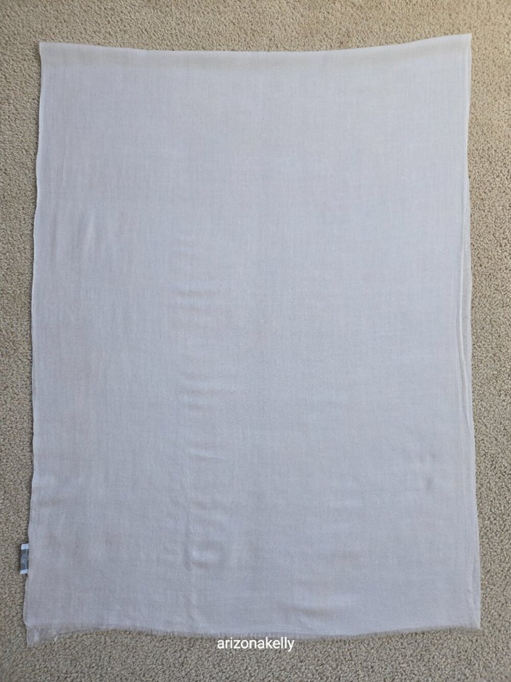 Restoration Hardware Cashmere Ivory Scarf Lightweight - Picture 8 of 10